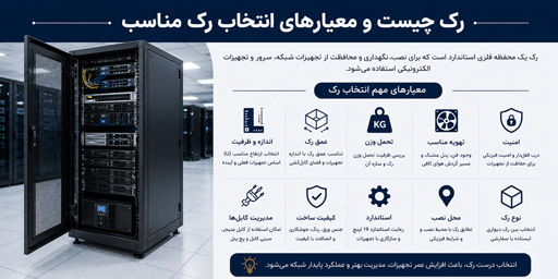 تولید انواع رک شبکه و مخابراتی