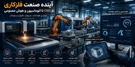 آینده صنعت فلزکاری؛ از CNC تا اتوماسیون و هوش مصنوعی
